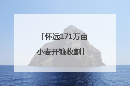 怀远171万亩小麦开镰收割