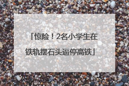 惊险！2名小学生在铁轨摆石头逼停高铁