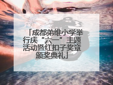 成都弟维小学举行庆“六一”主题活动暨红扣子奖章颁奖典礼
