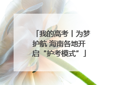 我的高考丨为梦护航 海南各地开启“护考模式”