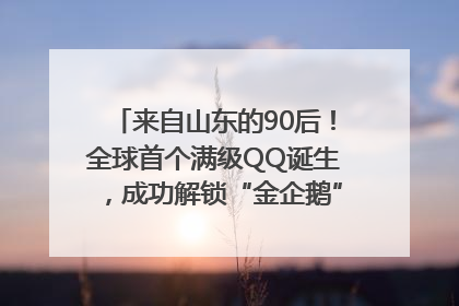 来自山东的90后！全球首个满级QQ诞生，成功解锁“金企鹅”，是继承父亲账号