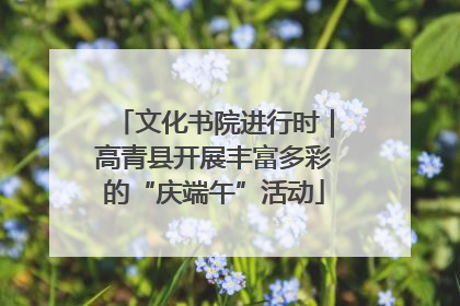文化书院进行时｜高青县开展丰富多彩的“庆端午”活动