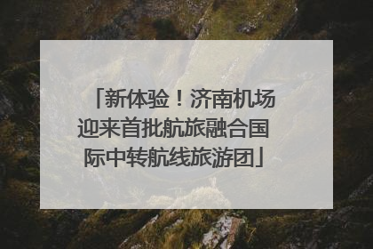 新体验！济南机场迎来首批航旅融合国际中转航线旅游团