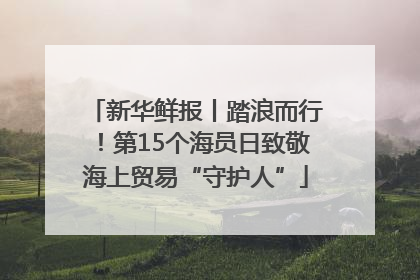 新华鲜报丨踏浪而行！第15个海员日致敬海上贸易“守护人”