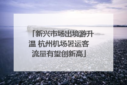 新兴市场出境游升温 杭州机场暑运客流量有望创新高