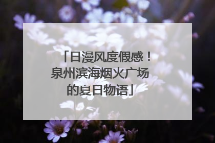 日漫风度假感！泉州滨海烟火广场的夏日物语