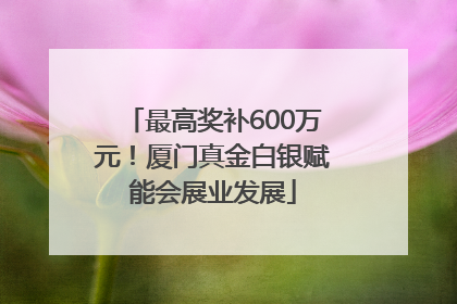 最高奖补600万元！厦门真金白银赋能会展业发展