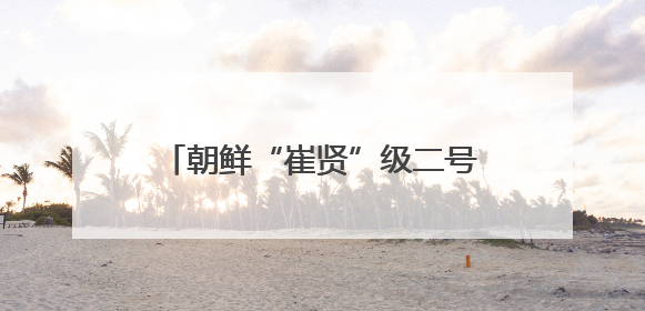 朝鲜“崔贤”级二号舰举行重新下水仪式