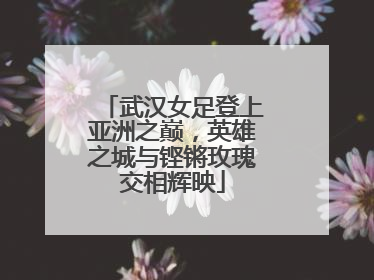 武汉女足登上亚洲之巅，英雄之城与铿锵玫瑰交相辉映