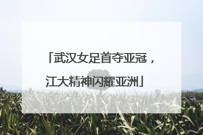 武汉女足首夺亚冠，江大精神闪耀亚洲