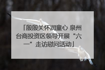 殷殷关怀润童心 泉州台商投资区领导开展“六一”走访慰问活动