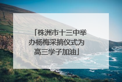 株洲市十三中举办杨梅采摘仪式为高三学子加油
