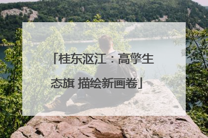 桂东沤江：高擎生态旗 描绘新画卷