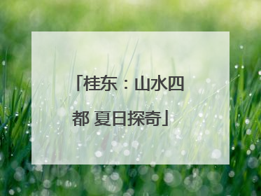 桂东：山水四都 夏日探奇