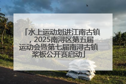 水上运动划进江南古镇，2025南浔区第五届运动会暨第七届南浔古镇桨板公开赛启动