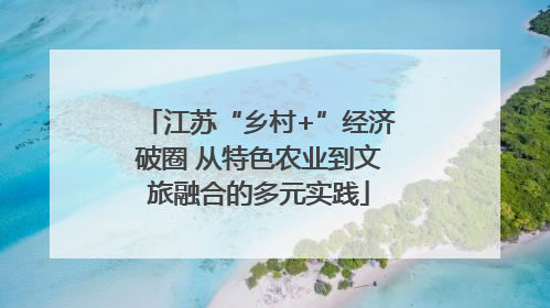 江苏“乡村+”经济破圈 从特色农业到文旅融合的多元实践