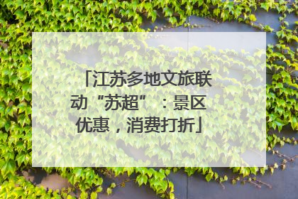 江苏多地文旅联动“苏超”：景区优惠，消费打折