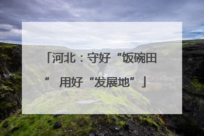 河北：守好“饭碗田” 用好“发展地”