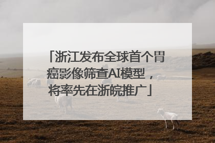 浙江发布全球首个胃癌影像筛查AI模型，将率先在浙皖推广