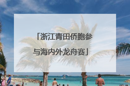 浙江青田侨胞参与海内外龙舟赛