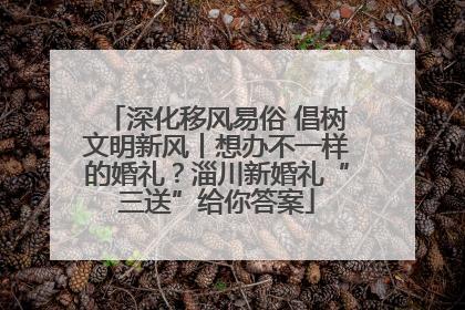 深化移风易俗 倡树文明新风丨想办不一样的婚礼？淄川新婚礼“三送”给你答案