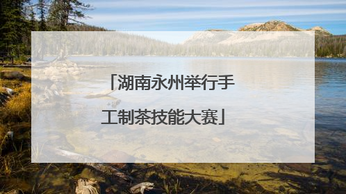 湖南永州举行手工制茶技能大赛