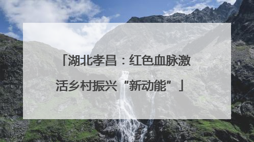 湖北孝昌：红色血脉激活乡村振兴“新动能”