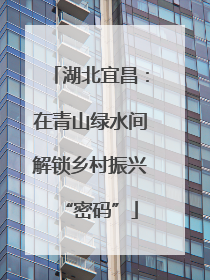 湖北宜昌：在青山绿水间解锁乡村振兴“密码”