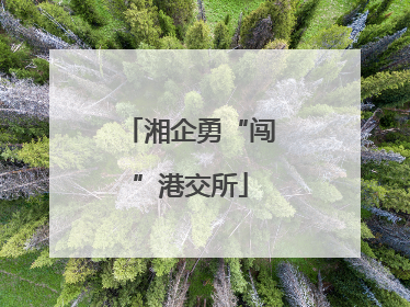 湘企勇“闯”港交所