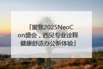 聚焦2025NeoCon盛会，西昊专业诠释健康舒适办公新体验