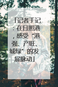 记者手记：在日照港，感受“港强、产旺、城绿”的发展脉动