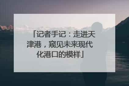 记者手记：走进天津港，窥见未来现代化港口的模样