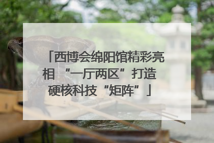 西博会绵阳馆精彩亮相 “一厅两区”打造硬核科技“矩阵”