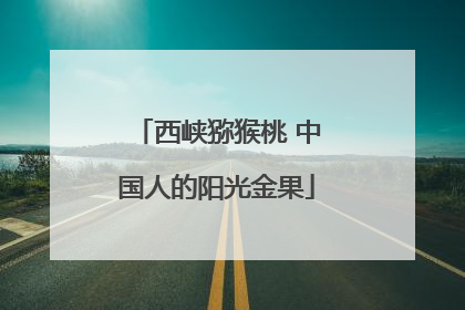 西峡猕猴桃 中国人的阳光金果