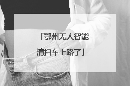 鄂州无人智能清扫车上路了
