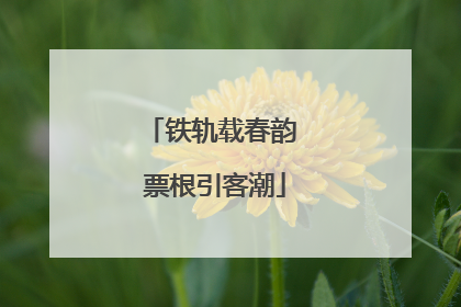 铁轨载春韵 票根引客潮