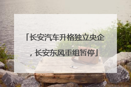 长安汽车升格独立央企，长安东风重组暂停