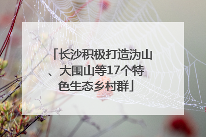 长沙积极打造沩山、大围山等17个特色生态乡村群