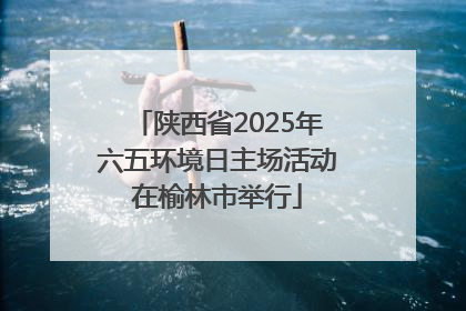 陕西省2025年六五环境日主场活动在榆林市举行