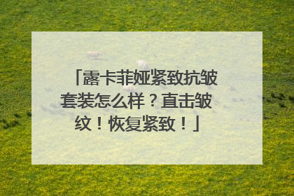 露卡菲娅紧致抗皱套装怎么样？直击皱纹！恢复紧致！