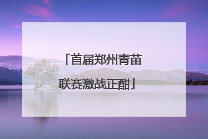 首届郑州青苗联赛激战正酣