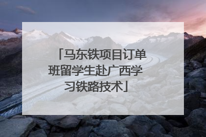 马东铁项目订单班留学生赴广西学习铁路技术