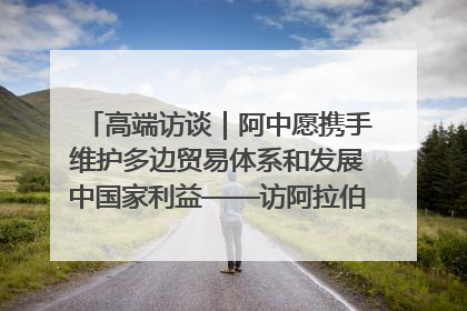 高端访谈｜阿中愿携手维护多边贸易体系和发展中国家利益——访阿拉伯议会议长亚马希