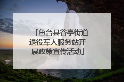 鱼台县谷亭街道退役军人服务站开展政策宣传活动