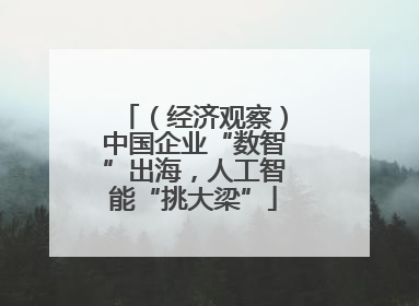 （经济观察）中国企业“数智”出海，人工智能“挑大梁”