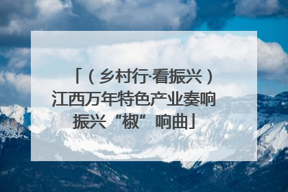 （乡村行·看振兴）江西万年特色产业奏响振兴“椒”响曲