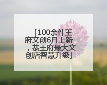 100余件王府文创6月上新，恭王府最大文创店智慧升级
