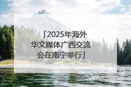 2025年海外华文媒体广西交流会在南宁举行