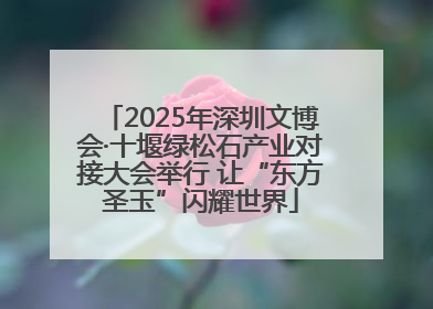 2025年深圳文博会·十堰绿松石产业对接大会举行 让“东方圣玉”闪耀世界