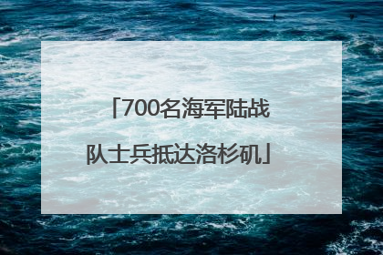 700名海军陆战队士兵抵达洛杉矶